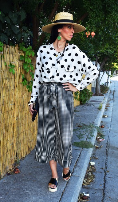 Look of the day: Dots & checks - Form Follows Fashion